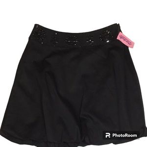 Kenar black beaded bubble style skirt sz 8 NWT